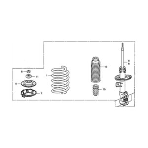Honda Fit 2007-2008 Front Right Shock Absorber