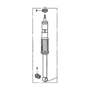 Honda Fit 2009-2012 Rear Shock Absorber